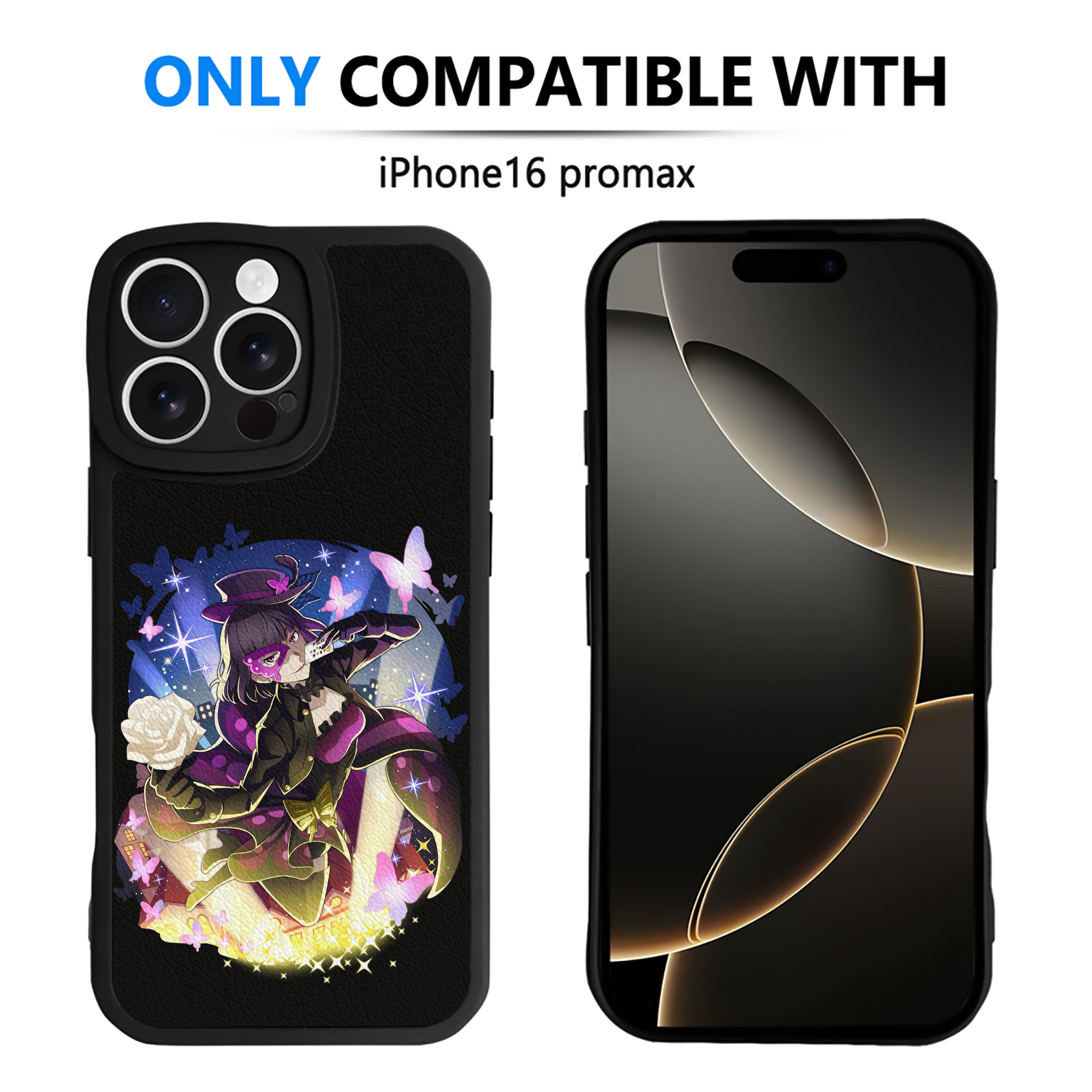 （画像用） 文豪ストレイドッグス Bungo Stray Dogs 【iPhone 16シリーズ対応】シリコンスマホケース（レザー調） 材質：シリコン